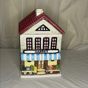 Vintage Bakery House Cookie Jar – Ceramic‎ cottage Kitchen Décor